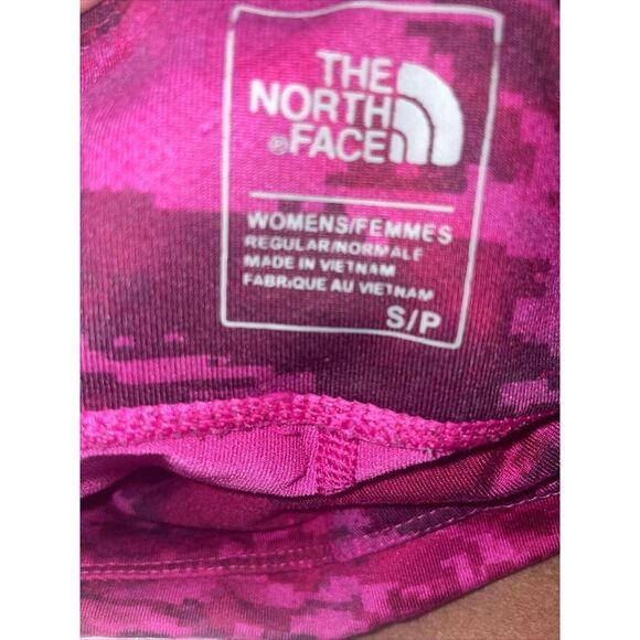 The North Face Printed‎ Leggings Womens Small Mid Rise Athletic Fuchsia Pink - Picture 4 of 5